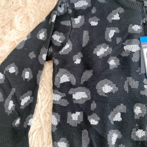 Kendall & Kylie | Animal Print Black Gray Sweater New With Tags NWT - Picture 7 of 11